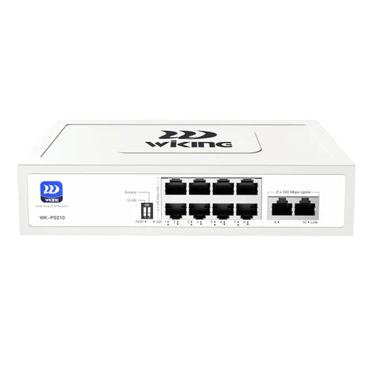 We-Tek WK-PS210 PoE комутатор за видеонаблюдение