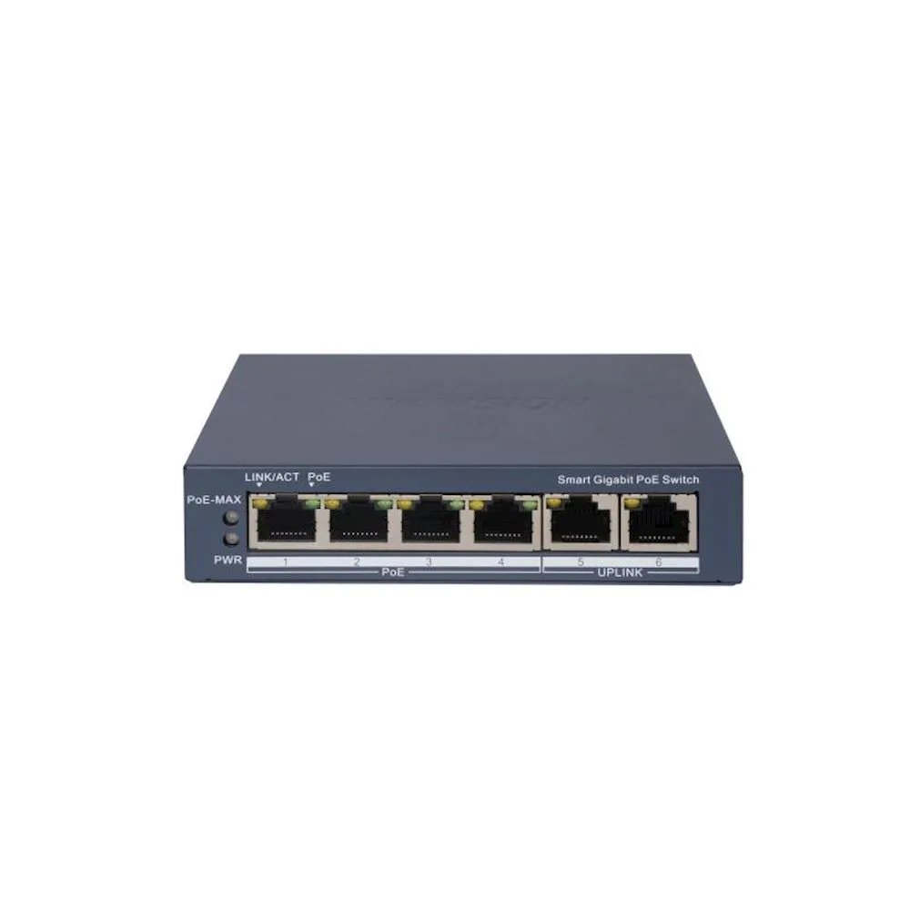 HIKVISION DS-3E1506P-EI PoE комутатор за видеонаблюдение