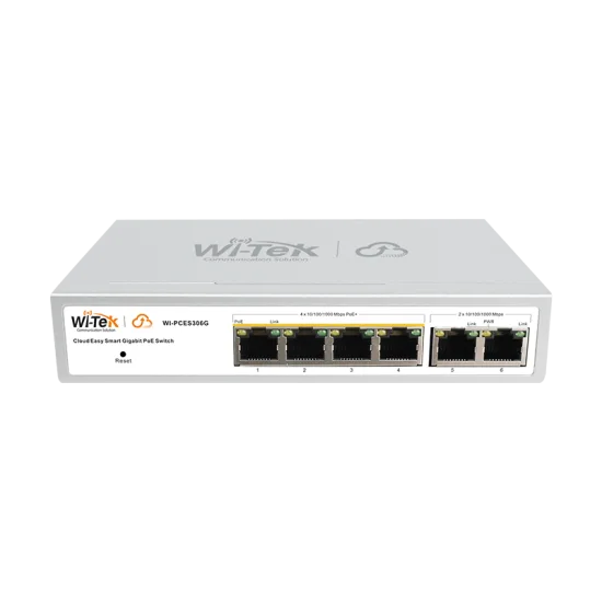 We-Tek WI-PCES306G V2 PoE комутатор за видеонаблюдение